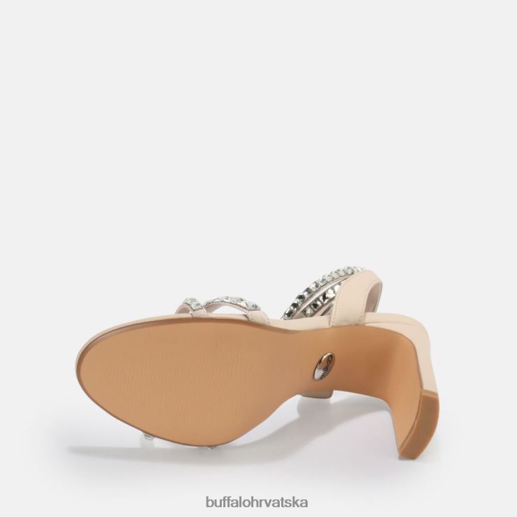 bijela Buffalo jean glam veganska sandala s visokom petom |sandale TDD6T862